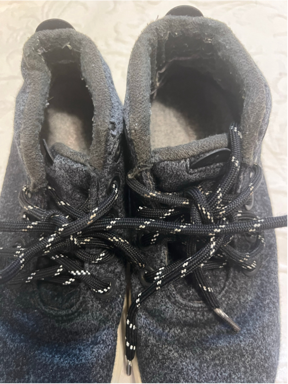 Women's Allbirds Wool Runner Mizzles Sneakers Grey Black Size 9
